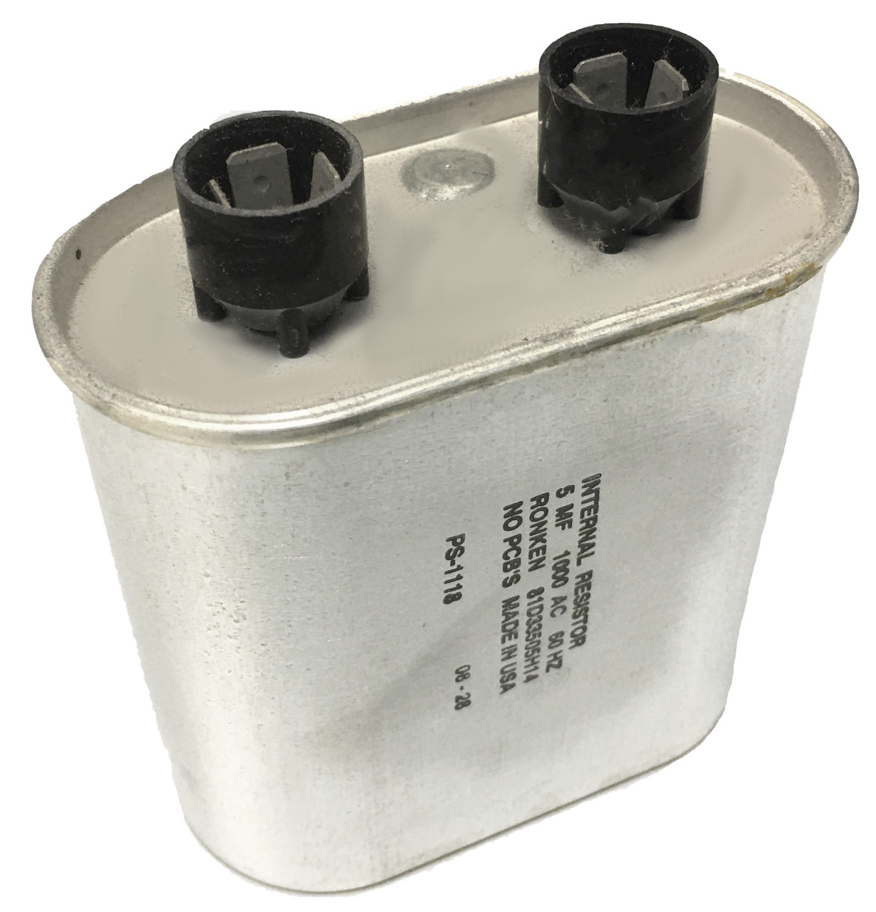 Replacement Capacitor (resistor) for UV systems, 5 MF, 1000 AC, 60 HZ